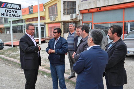 Aslım Sanayisi'nde çevre düzenleme çalışmaları başladı