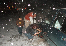 Antalya yolunda ulaşım zorluğu