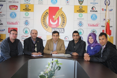Gençlik Liderlerinden, Konya Gazeteciler Cemiyeti'ne ziyaret