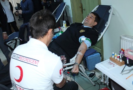 Konya'da Emniyet personeli kan bağışında bulundu