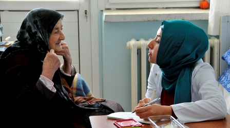 Selçuk Üniversitesince, Huzurevinde Diş Taraması Yapıldı