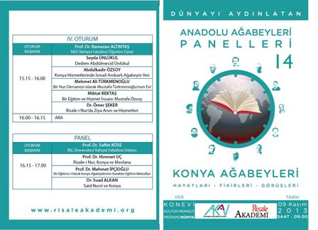 Bediüzzaman ve Konya Ağabeyleri Konferansı yapılacak