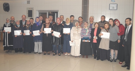 İşitme Engelli kursiyerlere sertifikaları dağıtıldı