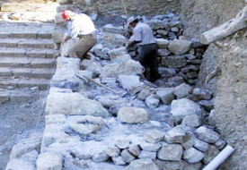 Tarihi okulda restorasyon çalışması