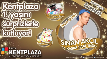 Kentplaza 1. yaşını coşkuyla kutluyor