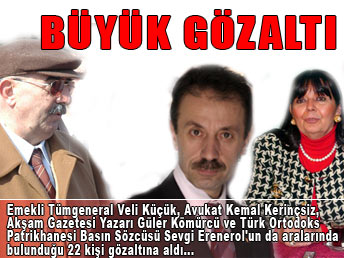 Ulusalcı cephede büyük gözaltı