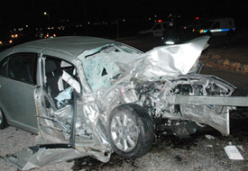 Trafik kazası: 3 yaralı