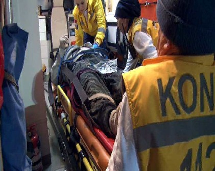 Stat inşaatında iskele çöktü: 5 yaralı