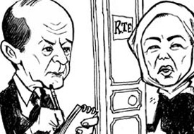 Cumhuriyet'ten kapıcı karikatürü