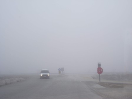 Kulu’da sis etkili oldu