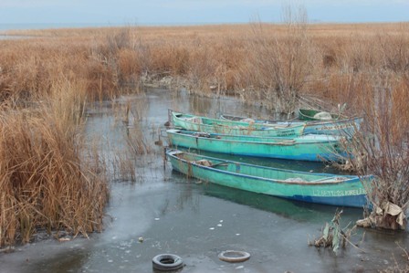 Beyşehir Gölü’nün kıyı kesimleri buz tuttu