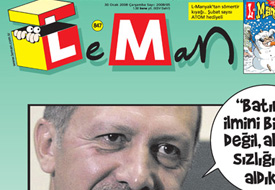 Başbakan Leman'a yine kapak oldu