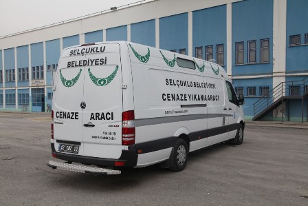 Selçuklu’da cenaze yıkama aracı hizmete girdi