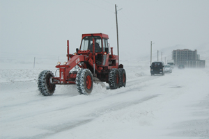 Alacabel'de kar 1 metre oldu