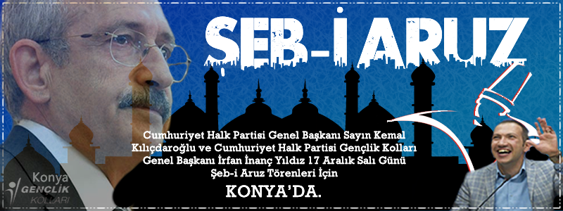 CHP Konya’dan ‘Şeb-i Aruz’ yanlışı