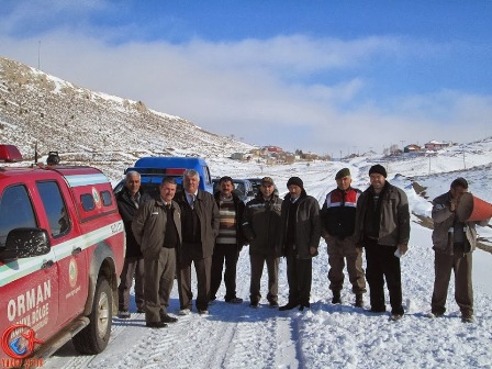 Bozkır'da hayvanlar unutulmadı