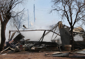 Şantiyenin kalorifer kazanı patladı