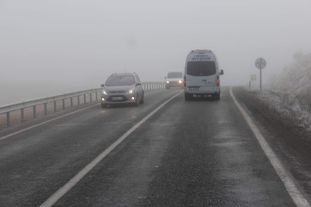 Beyşehir yeni yıla sisli girdi
