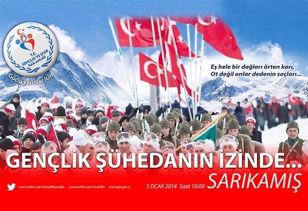 Konya'da "Sarıkamış Şehitlerini Anma Yürüyüşü"