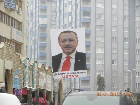 Konya Başbakan'ına sahip çıktı