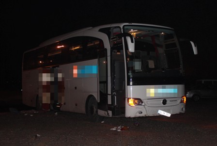 Konya’da otobüs kazası : 2 yaralı