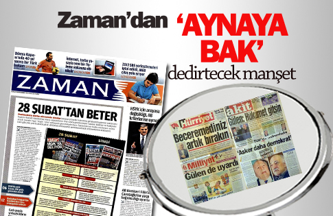 Zaman'dan "Aynaya bak" dedirtecek manşet