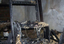 Beyşehir'de evde yangın