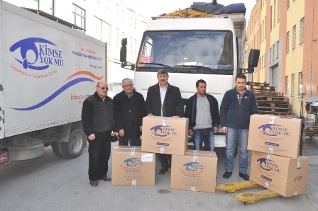Kimse Yok Mu’dan Suriyeli  Mültecilere gıda yardımı