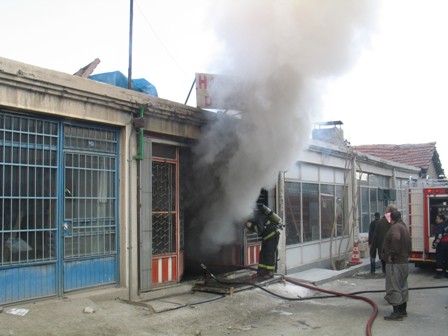 Konya'da yangın