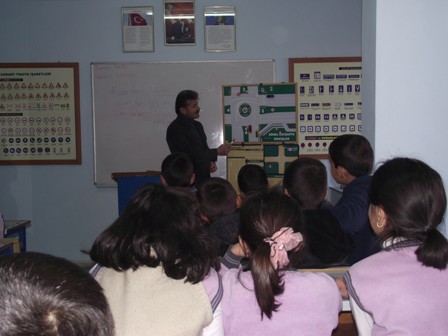 Kulu’da öğrencilere yerinde trafik dersi