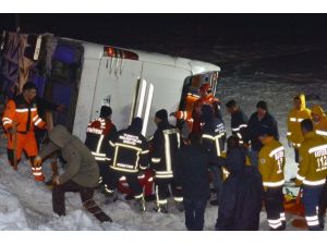 Kayseri'de otobüs şarampole devrildi: 21 ölü, 29 yaralı