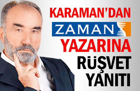 Hayrettin Karaman’dan Mümtazer Türköne’ye rüşvet yanıtı