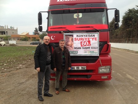İHH-AYDER Suriye'ye 60 ve 61'inci yardım tırını gönderdi