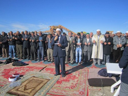 Çeltik'te yağmur duası yapıldı