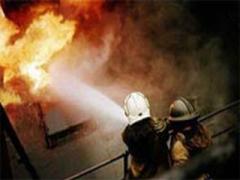 Halkapınar'da evin çatısı yandı