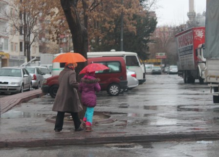 Konya’da yağmur sevinci