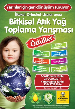 Bitkisel atık yağ toplama yarışması
