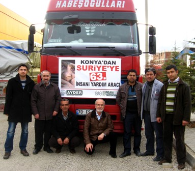 Konya'dan Suriye'ye bir Tır "Bebe Bisküvisi" yola çıktı
