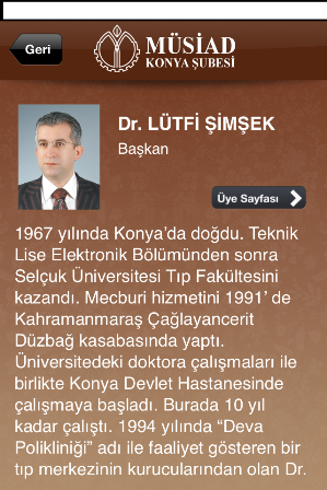 MÜSİAD Konya'dan İOS uygulaması