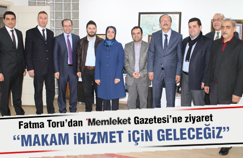 Toru, “makam değil hizmet” dedi