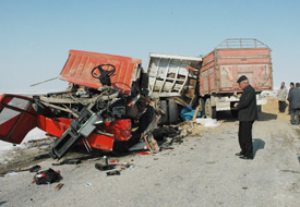 Trafik kazası: 1 ölü, 7 yaralı