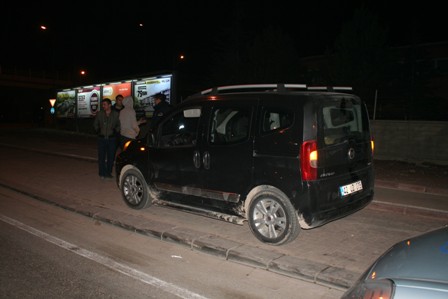 Konya'da polis-şüpheli kovalamacası