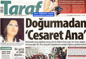 Bülent Ersoy TARAF'a manşet