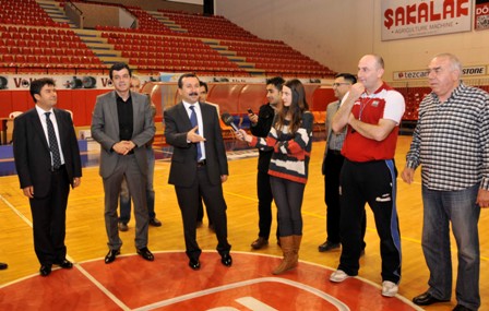 Gökbel’den basketbol takımına ziyaret