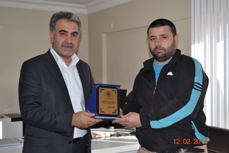 Abdullah Ağralı’ya Kur’an Kursu teşekkürü