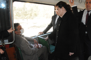 Tramvayda seçim çalışması