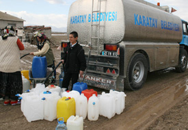 Tankerle tatlı su hizmeti