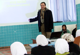 Camide kadınlara kuş gribi dersi