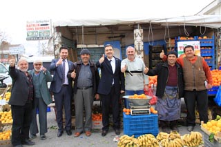 Demirel esnaf ziyaretlerini sürdürüyor