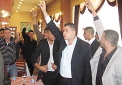 Ülkücü gençlerden protesto